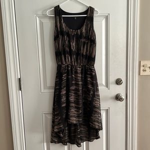 Black and Brown polyester Massimo dress size s/p